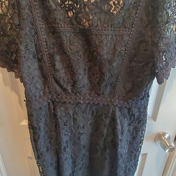 Skies Are Blue XL Black Lace Cocktail Dress - Picture 5 of 8